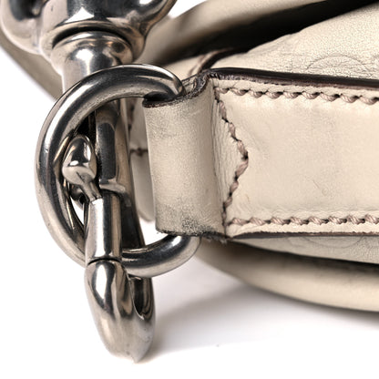 Gucci Guccissima Flap Messenger Bag Ivory 19 of 23