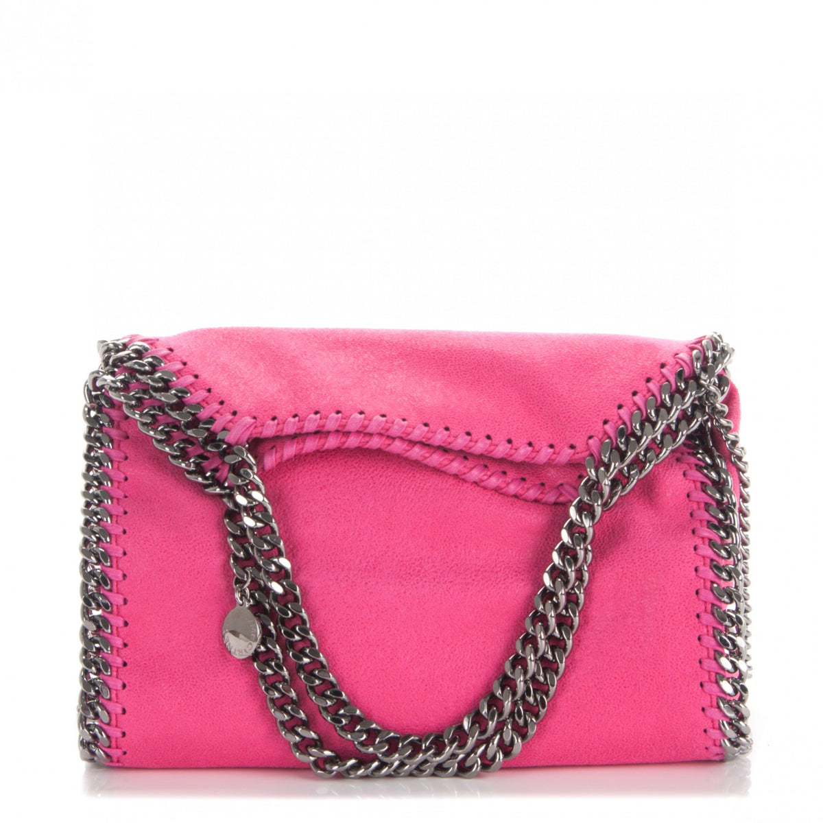 Stella McCartney Shaggy Deer Mini Falabella Tote Hot Pink 1 of 9
