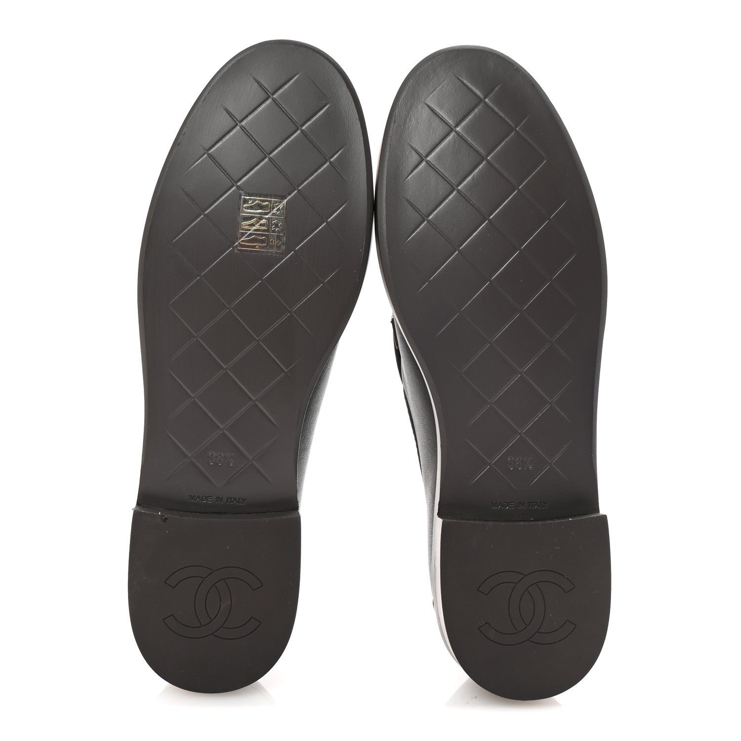 Chanel Lambskin Quilted CC Turnlock Loafers 38.5 Dark Brown 6 of 10