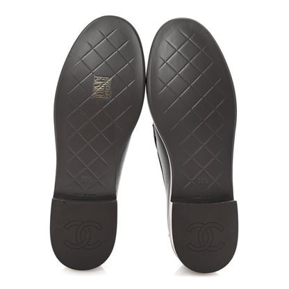 Chanel Lambskin Quilted CC Turnlock Loafers 38.5 Dark Brown 6 of 10