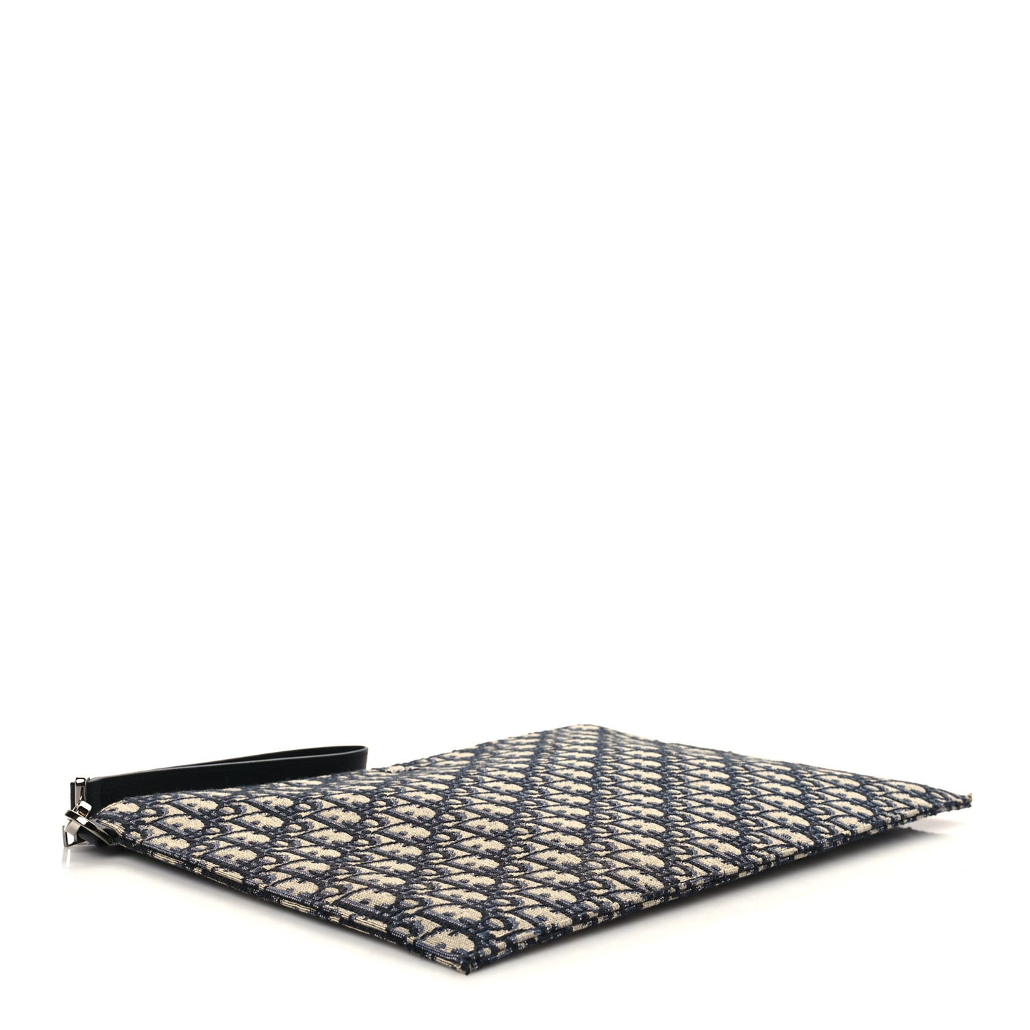 Oblique A4 Flat Pouch Clutch Blue
