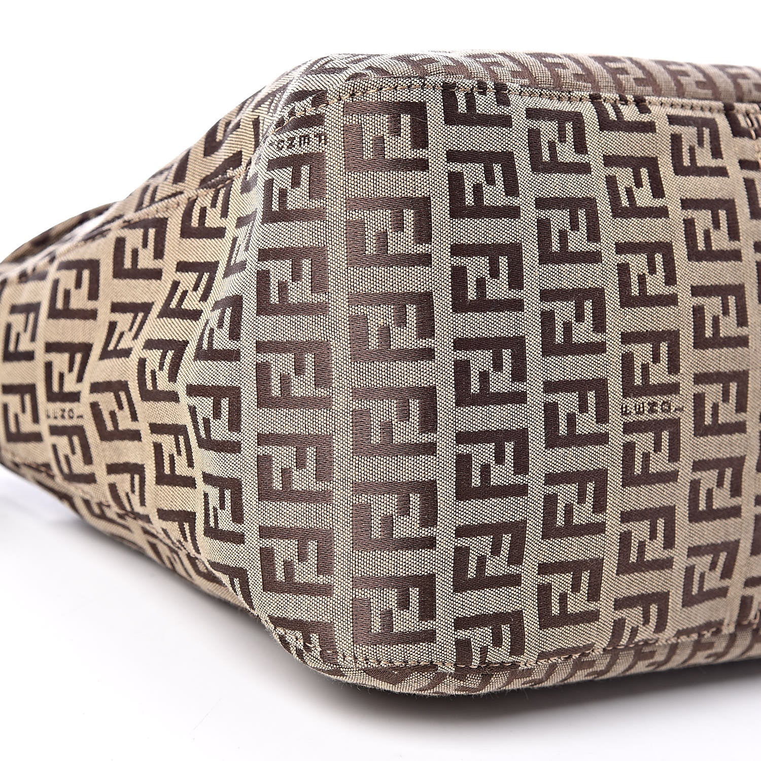 Fendi Zucchino Baguette Mogano Panna Brown 8 of 9