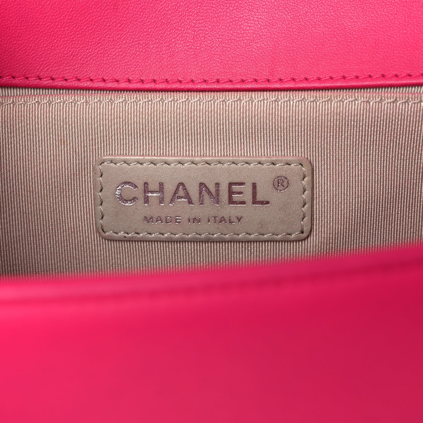 Lambskin Quilted Medium Boy Flap Pink