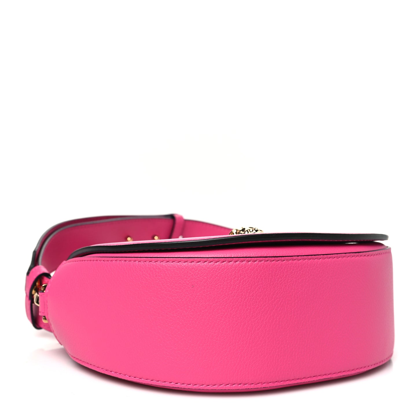 Grained Calfskin La Medusa Small Shoulder Bag Pink
