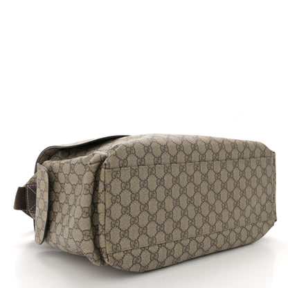 Gucci GG Plus Monogram Messenger Diaper Bag Dark Brown 5 of 12