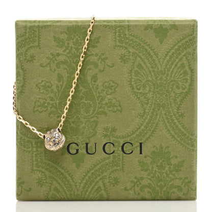 Gucci 18K Yellow Gold Diamond Pink Opal Le Marche des Merveilles Feline Bracelet 5 of 5