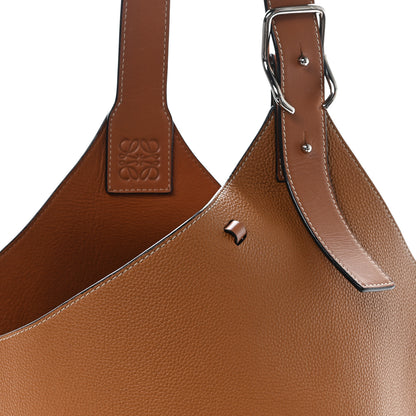 Loewe Calfskin Belted Balloon Bucket Shoulder Bag Tan 7 of 10