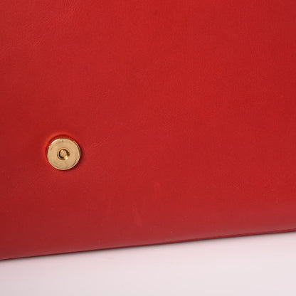 Saint Laurent Calfskin Classic Y Ligne Clutch Rouge Orient 8 of 12