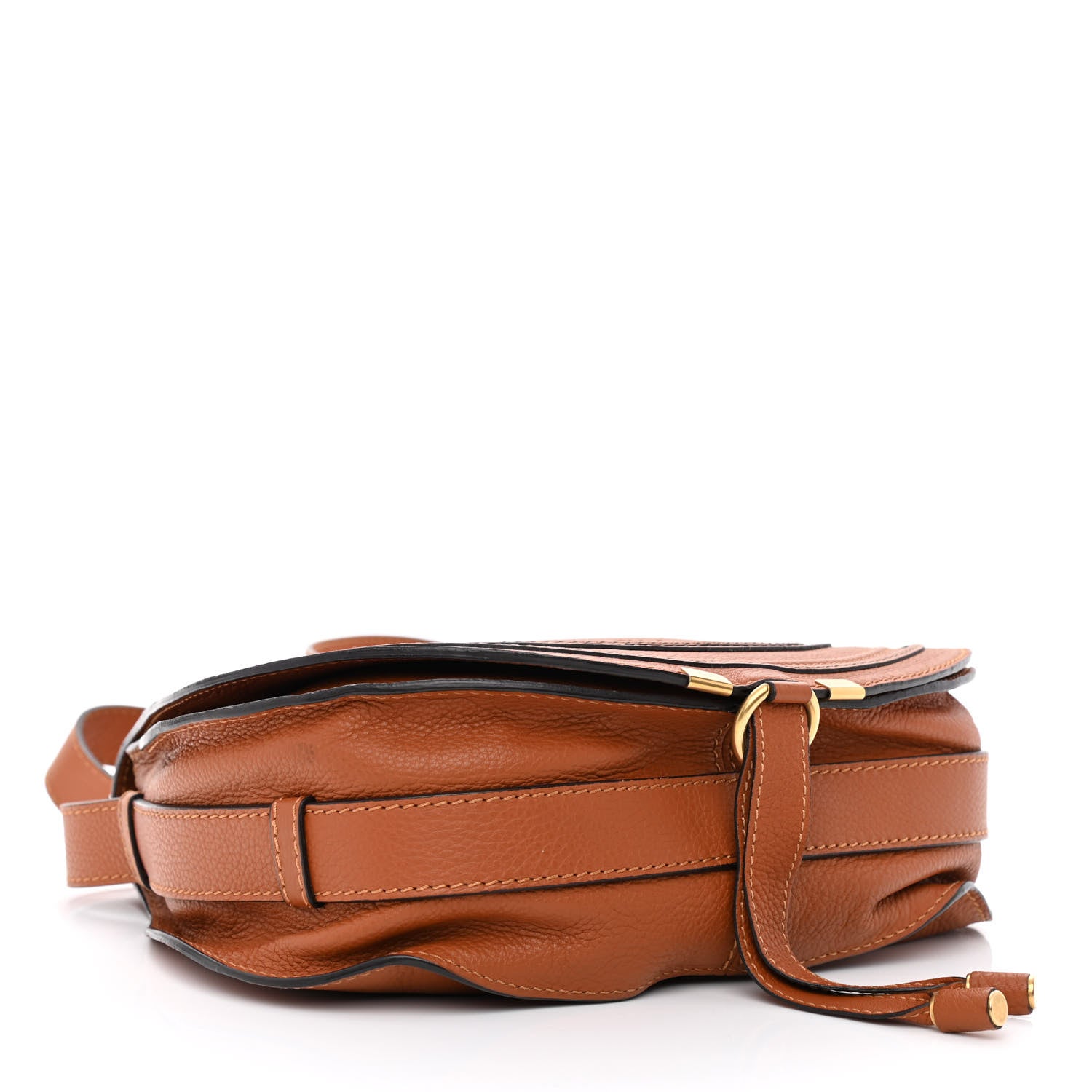 Chloe Calfskin Medium Marcie Round Crossbody Bag Tan 4 of 13