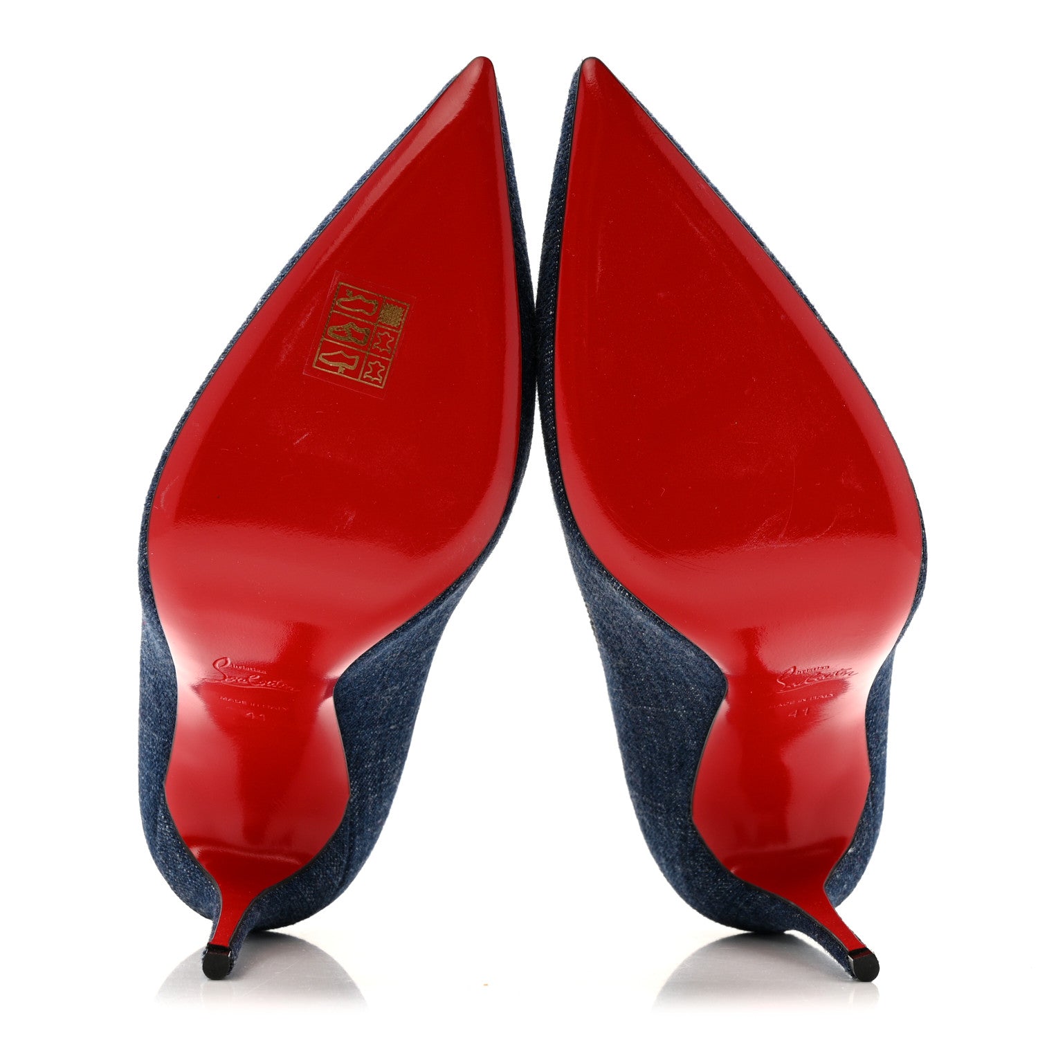 Christian Louboutin Denim Jazz Calf So Kate 120 Pumps 41 Blue 6 of 13