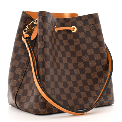Louis Vuitton Damier Ebene Neonoe MM Safran 3 of 9