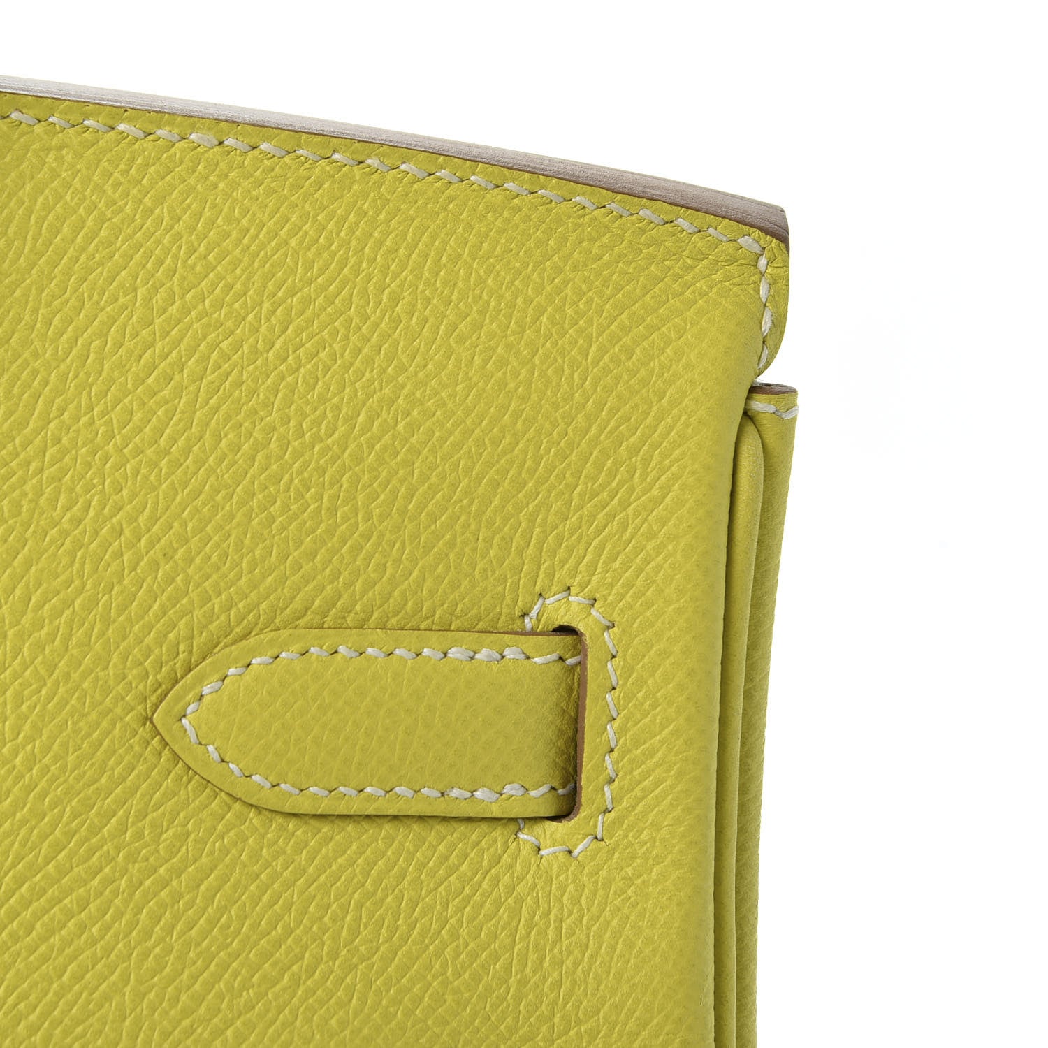 Hermes Epsom Candy Birkin 30 Lime Gris Perle 9 of 34