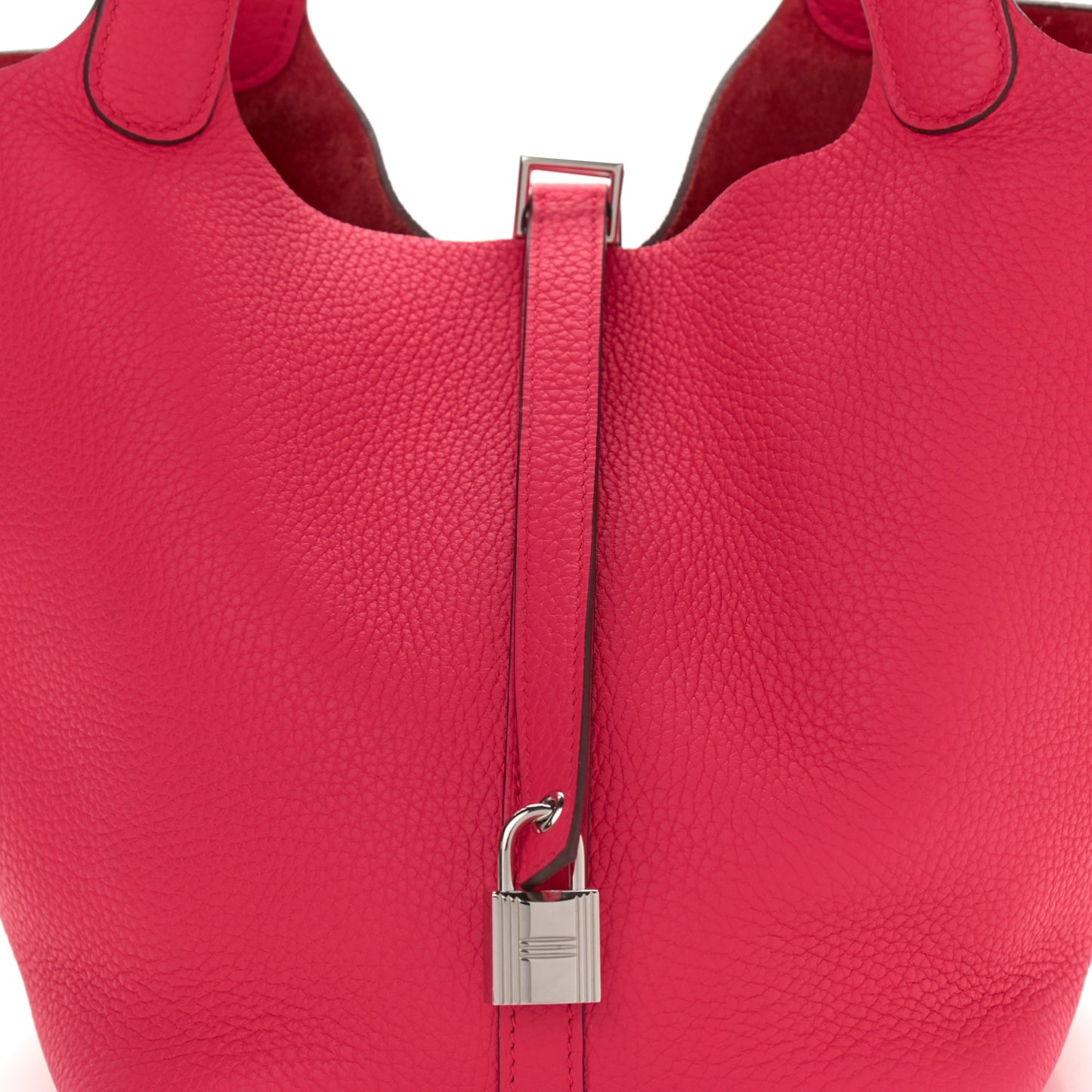 Taurillon Clemence Picotin Lock 22 MM Rose Extreme