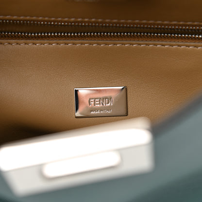 Fendi Vitello Tahiti Burro Bi-Color Medium Peekaboo Iconic Essentially Satchel Pound Sand Nuvola 6 of 8