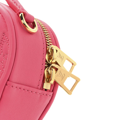 Louis Vuitton Calfskin Embroidered Monogram Pop My Heart Bag Pouch Dragon Fruit Pink 6 of 10