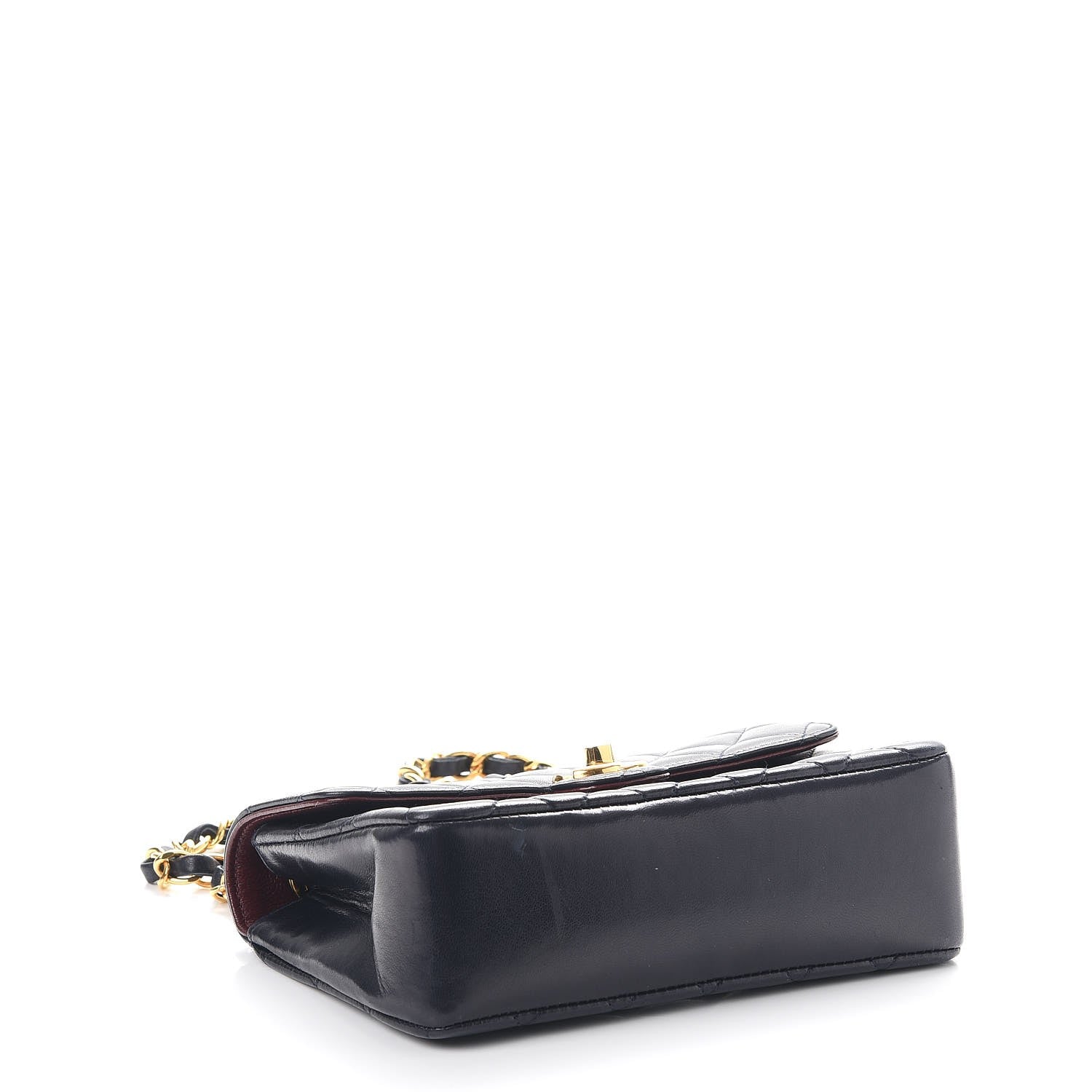 Chanel Lambskin Quilted Mini Rectangular Flap Navy 5 of 12