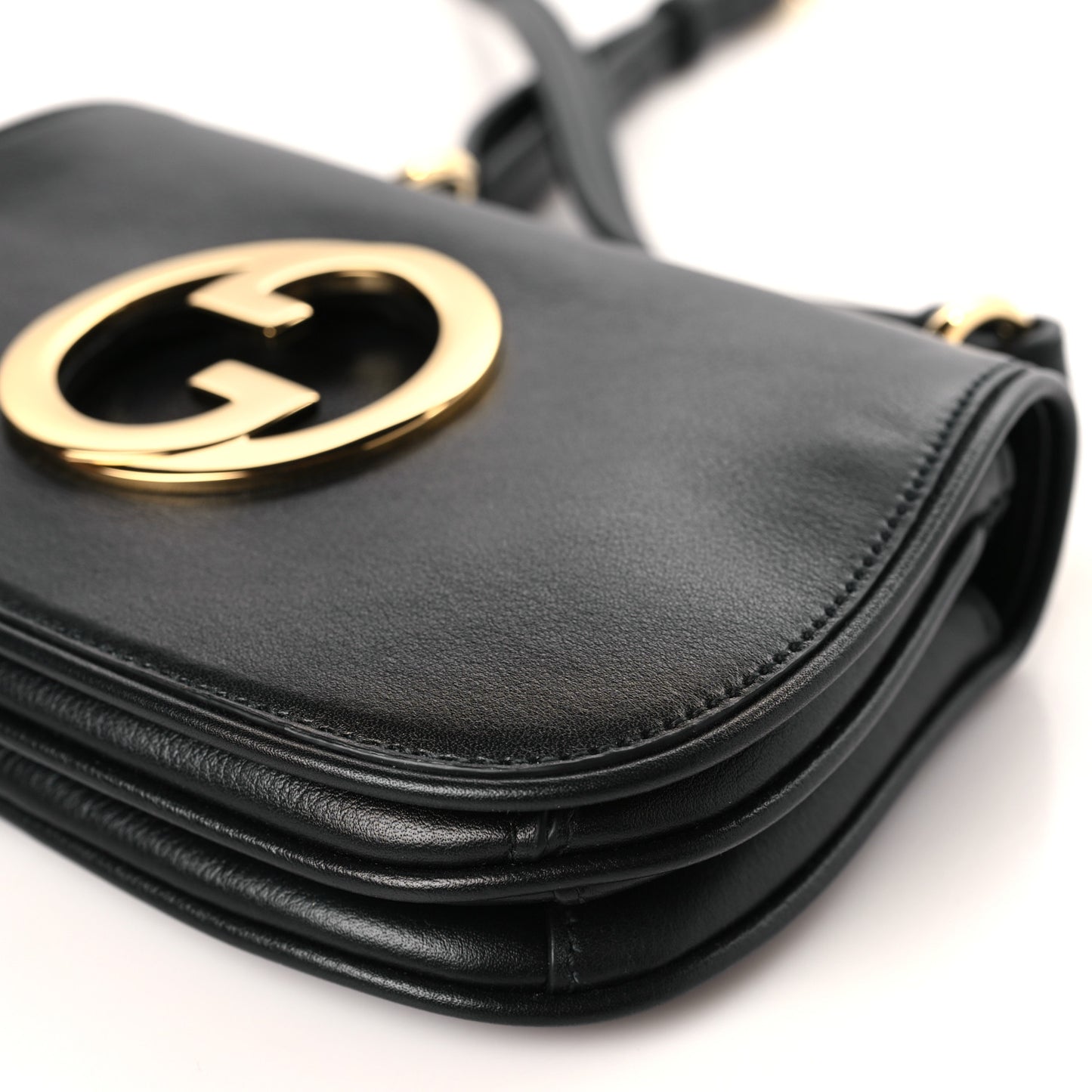 Roxy Calfskin Web Mini Blondie Shoulder Bag Black