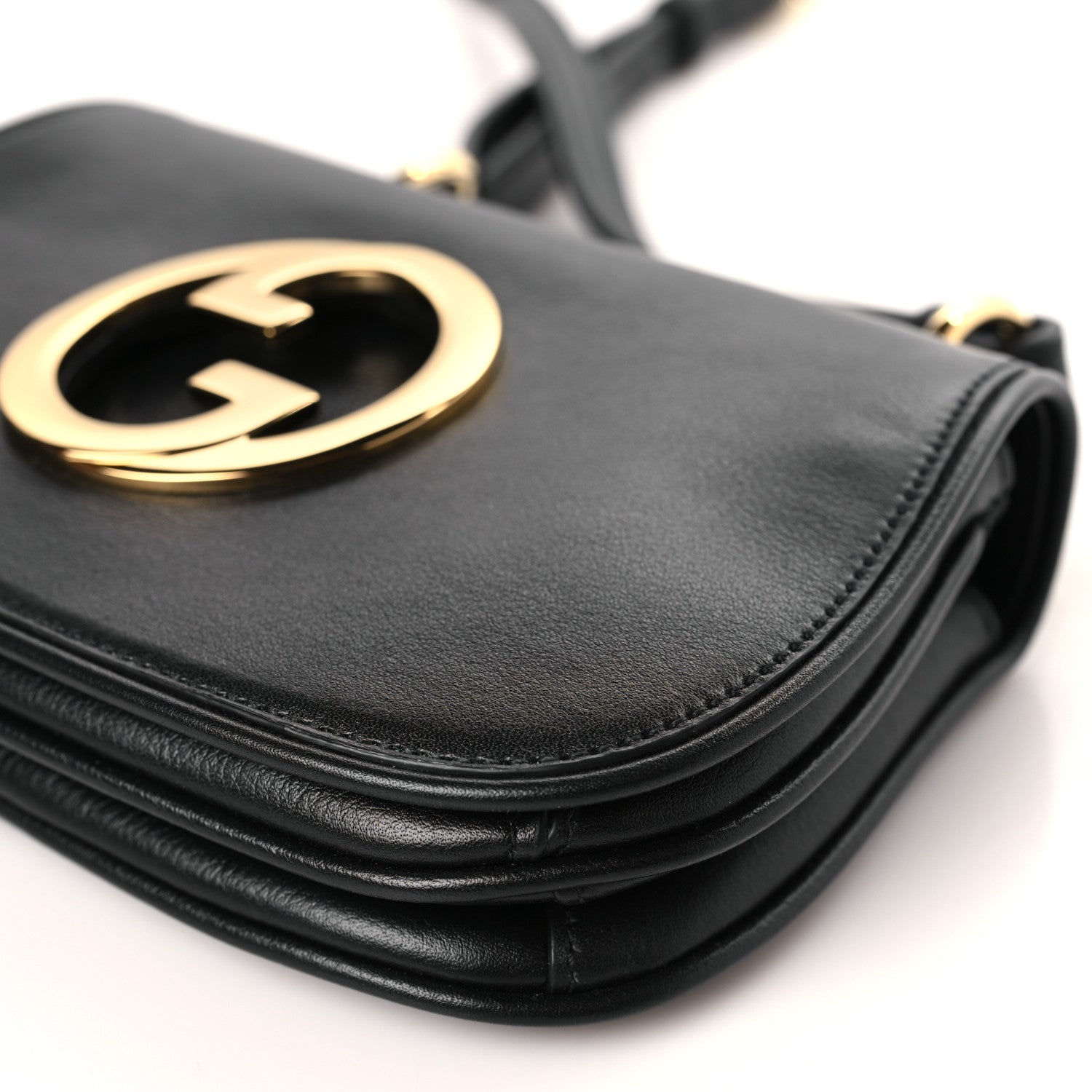 Gucci Roxy Calfskin Web Mini Blondie Shoulder Bag Black 9 of 9