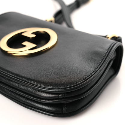 Gucci Roxy Calfskin Web Mini Blondie Shoulder Bag Black 9 of 9