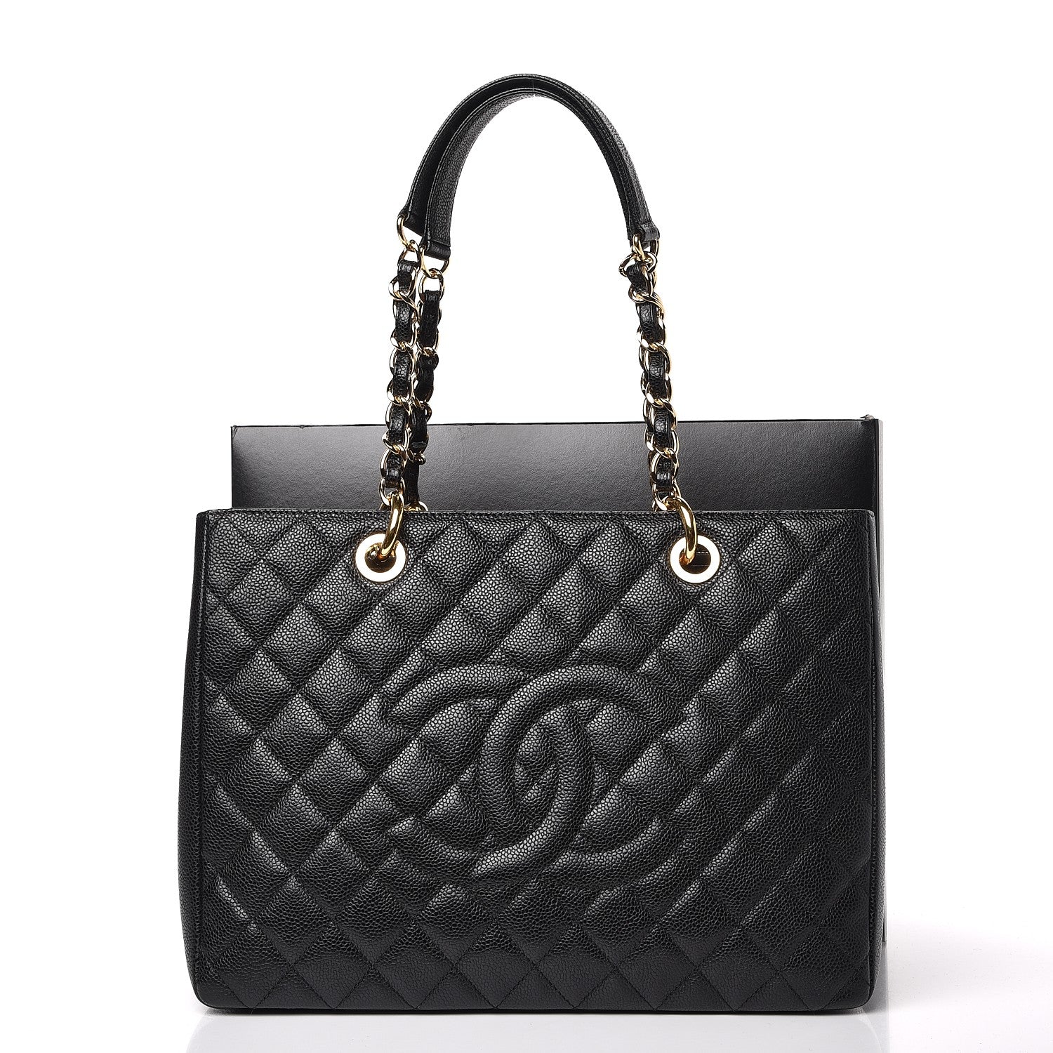Chanel Caviar Quilted Grand Shopping Tote GST Black 10 of 10