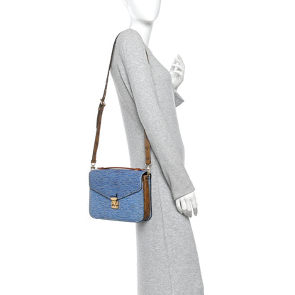 Louis Vuitton Epi Reverse Monogram Pochette Metis Denim Light 2 of 9