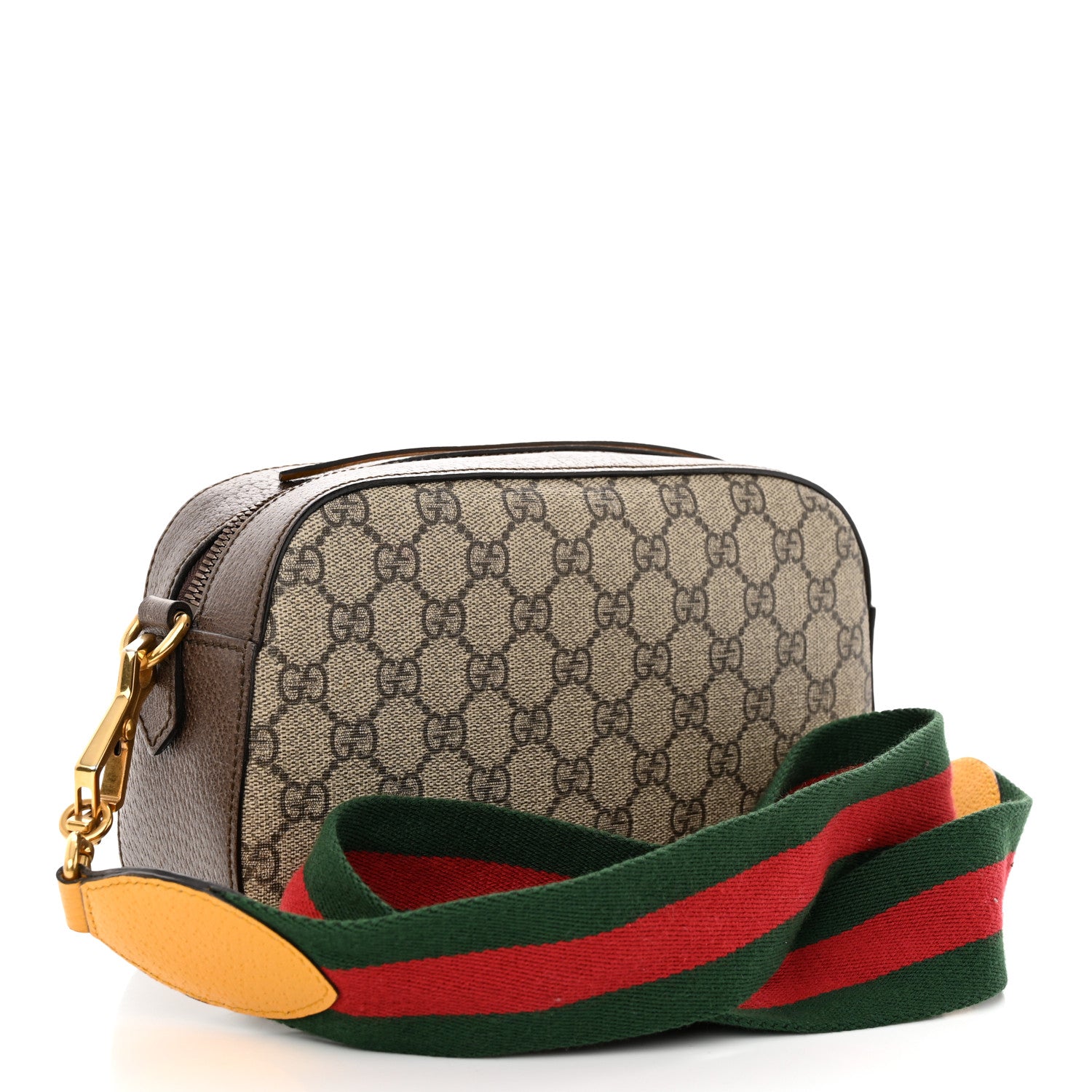 Gucci GG Supreme Monogram Web Neo Vintage Shoulder Bag Beige New Acero Crop 2 of 10