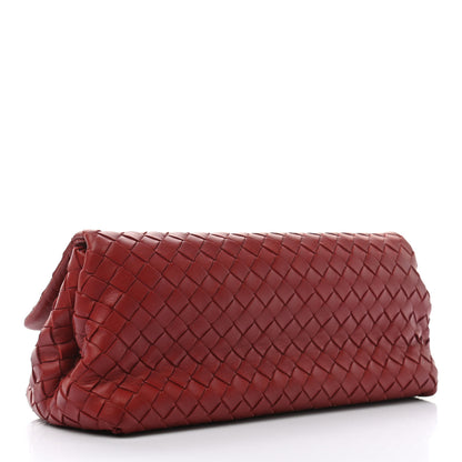 Bottega Veneta Nappa Intrecciato Cosmetic Case Red 3 of 8