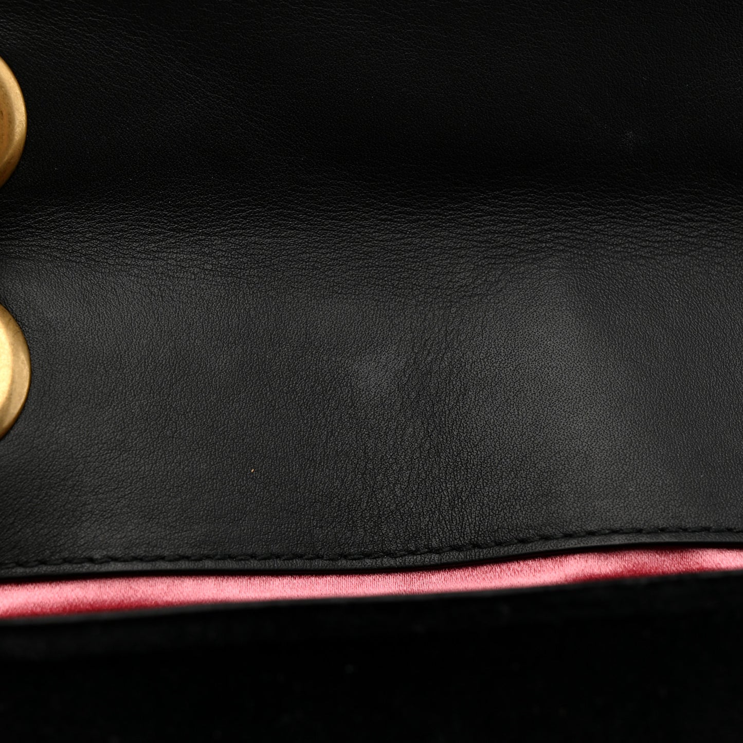 Velvet Matelasse Mini GG Marmont Shoulder Bag Black