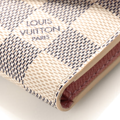 Louis Vuitton Damier Azur Victorine Wallet Rose Ballerine 8 of 9