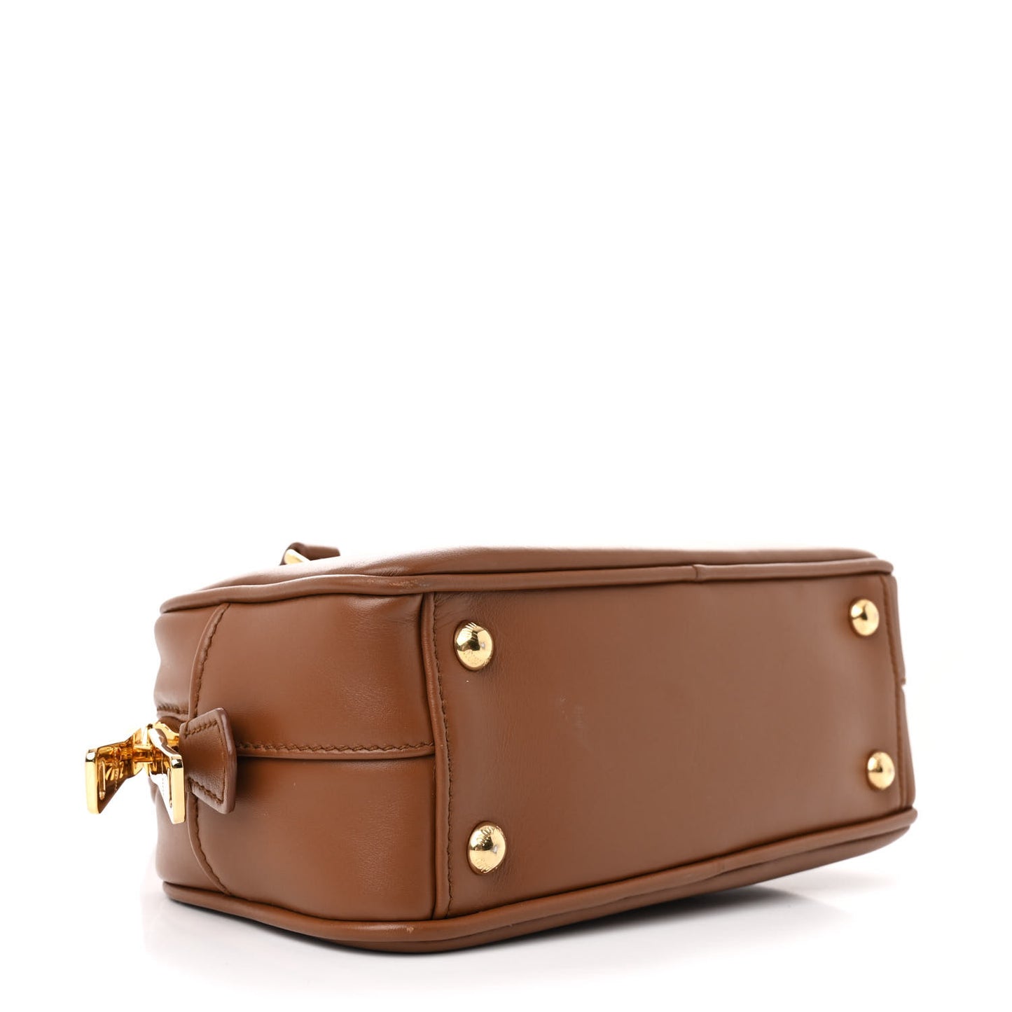 Calfskin Arcadie Top Handle Bag Cognac