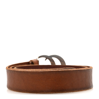 Gucci Cuoio Toscano Nickel Double Double G 30mm Belt 85 34 Cuir 2 of 5
