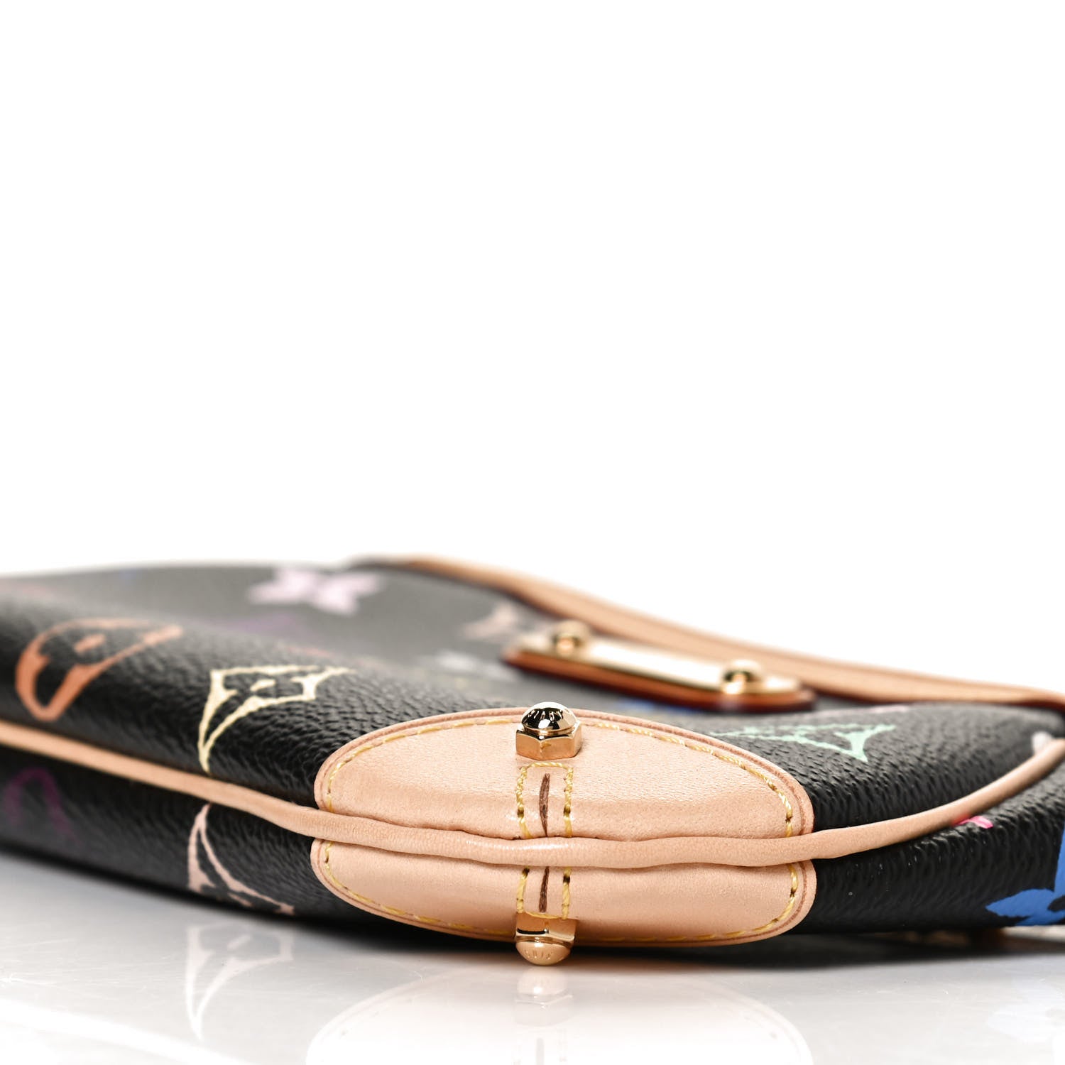 Louis Vuitton Monogram Multicolor Pochette Milla MM Black 9 of 10