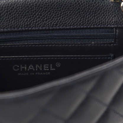 Chanel Caviar Quilted Mini Square Flap Navy 9 of 11