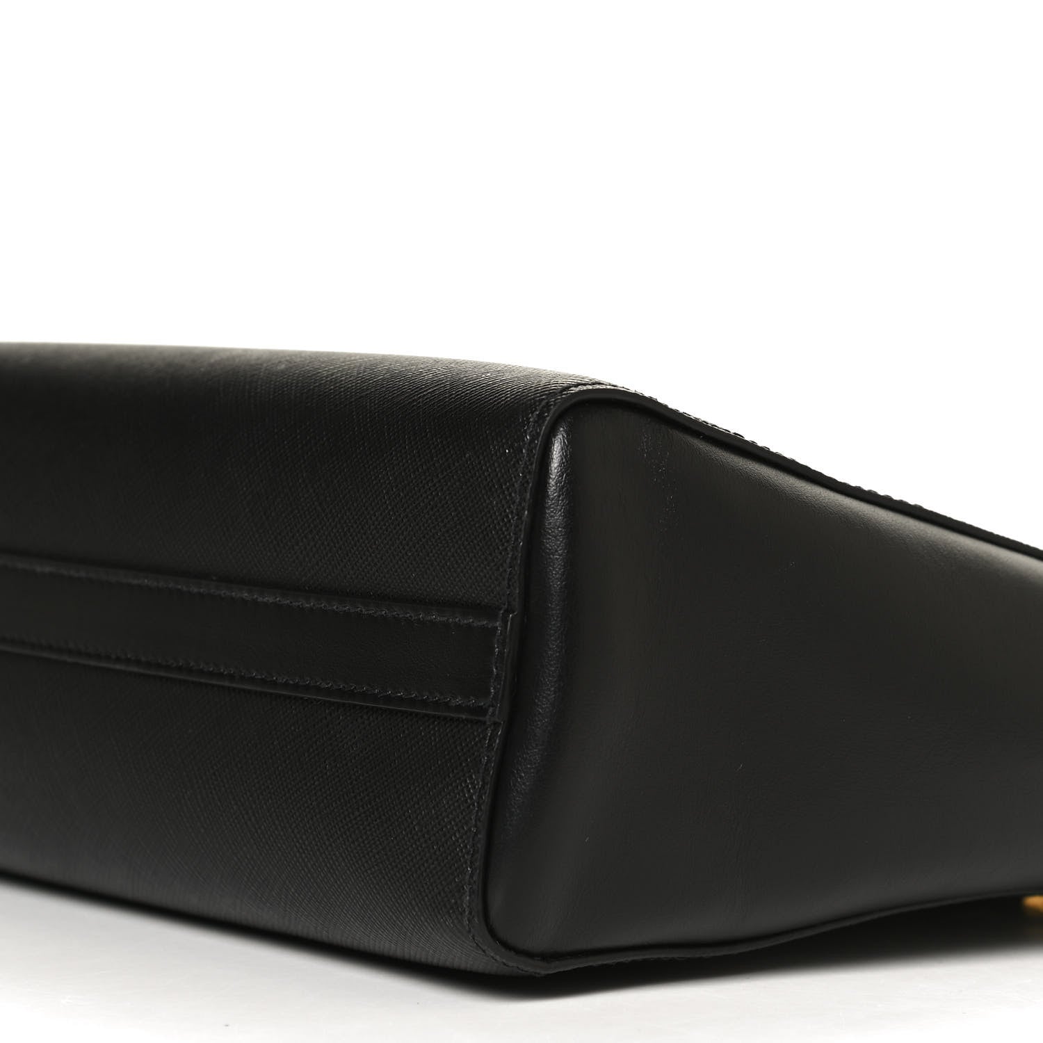 Prada Saffiano Soft Calfskin Small Zippered Tote Black 9 of 9