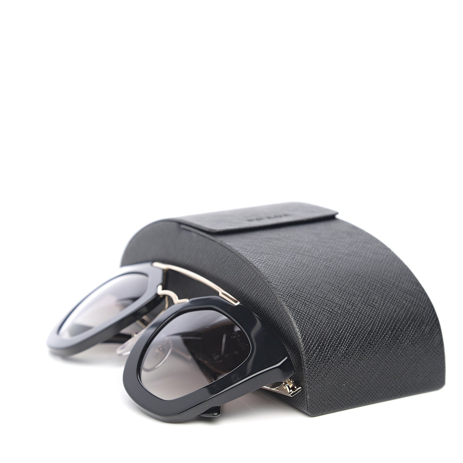 Prada Acetate Cinema Sunglasses SPR 09Q Black 8 of 8