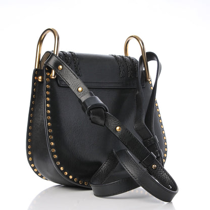 Chloe Calfskin Braided Small Hudson Shoulder Bag Black 3 of 7