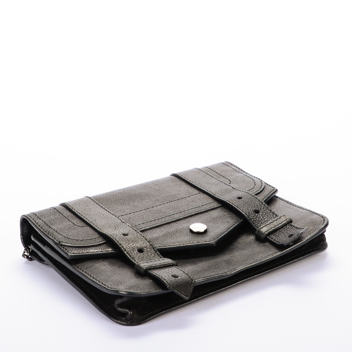 Proenza Schouler Lambskin Large PS1 Chain Wallet Black 4 of 6