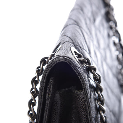Chanel Crumpled Grained Calfskin Medium CC Crave Flap Black 10 of 15
