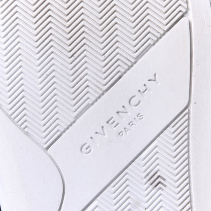 Givenchy Calfskin Band Logo Womens Urban Street Sneakers 37.5 White Black 8 of 10