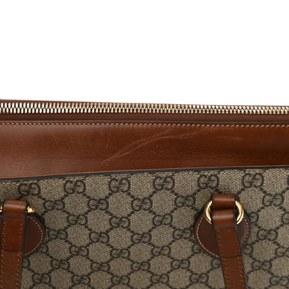 Gucci GG Supreme Monogram Medium Zippered Bucket Tote Beige Tuscany 11 of 13