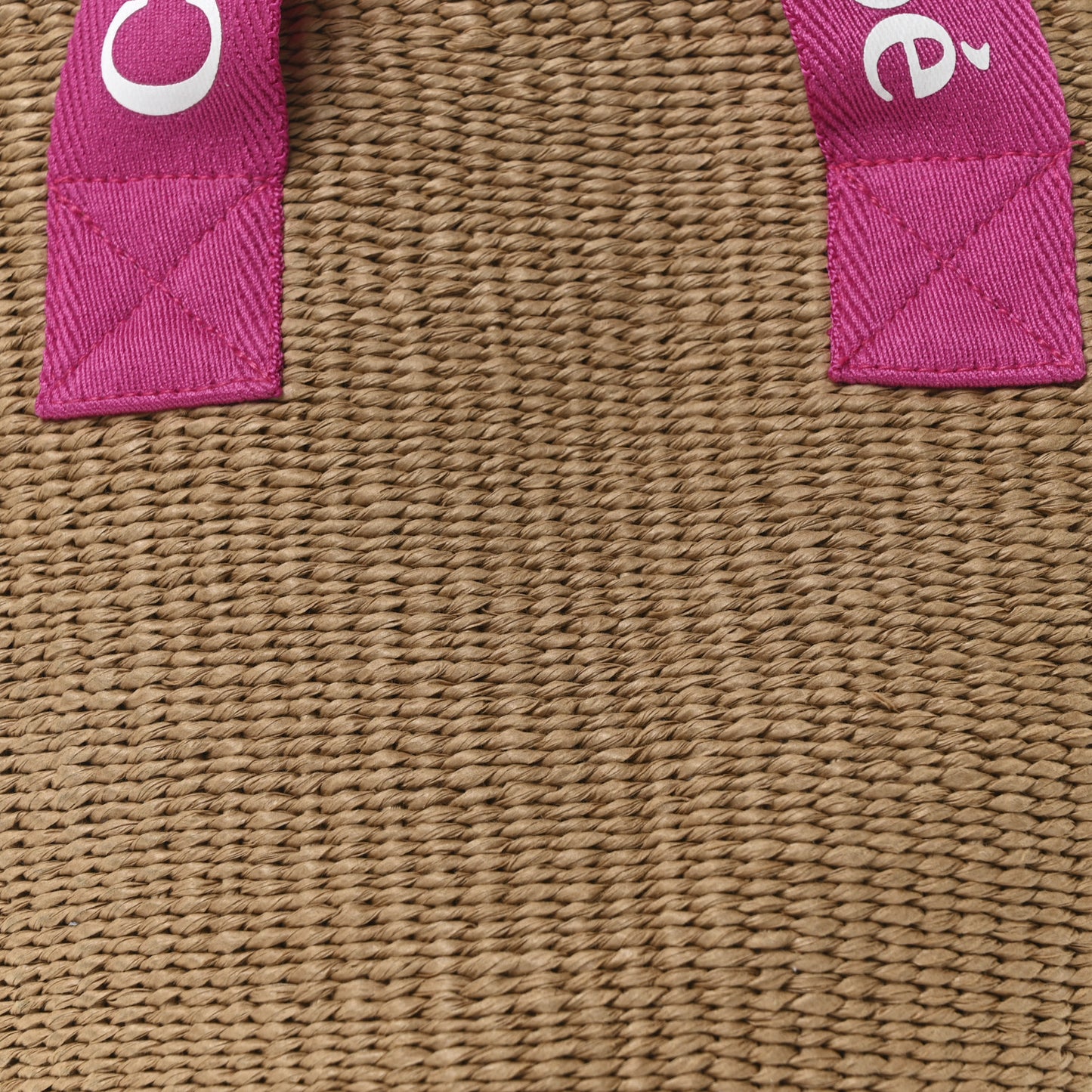 X MIFUKO Raffia Basket Bag Pink