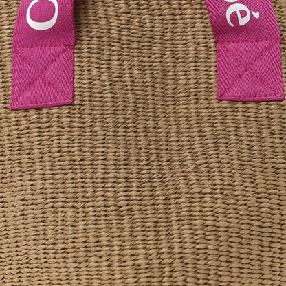 Chloe X MIFUKO Raffia Basket Bag Pink 7 of 9