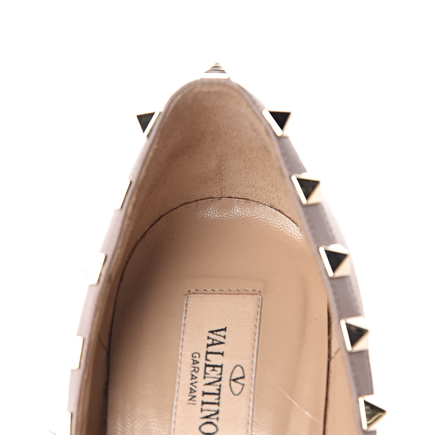 Nappa Rockstud 100mm Pumps 38.5 Soft Noisette Poudre