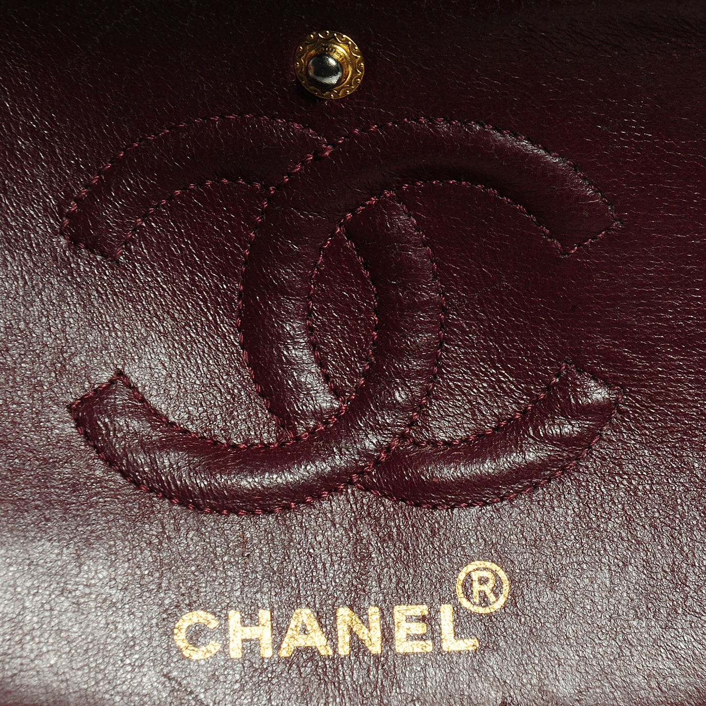 Lambskin Quilted Small Double Flap Black