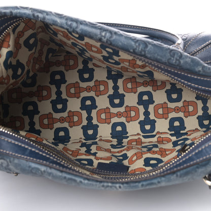 Gucci Guccissima Large Wave Boston Blue 4 of 12