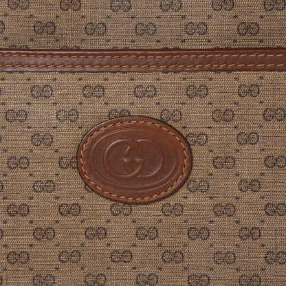 Gucci Min Vintage GG Supreme Monogram Web Messenger Bag Brown 10 of 14