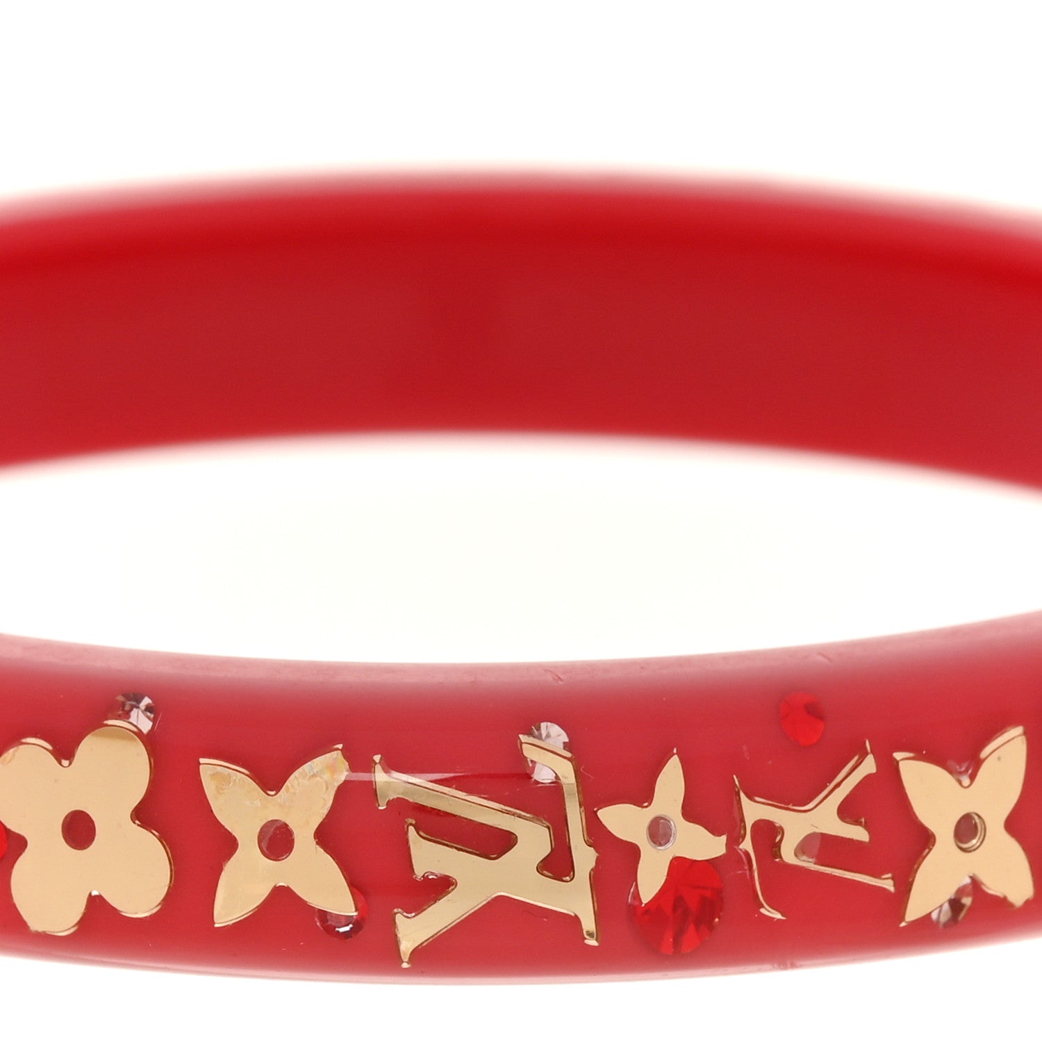 Louis Vuitton Resin Swarovski Small Inclusion Bracelet Rose Pop 4 of 4
