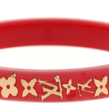 Louis Vuitton Resin Swarovski Small Inclusion Bracelet Rose Pop 4 of 4