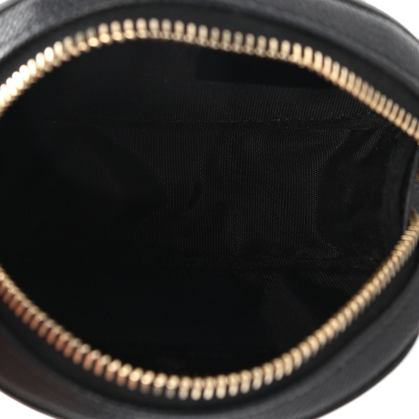 Caviar Quilted Filigree Zip Around Classic Coin Purse Black