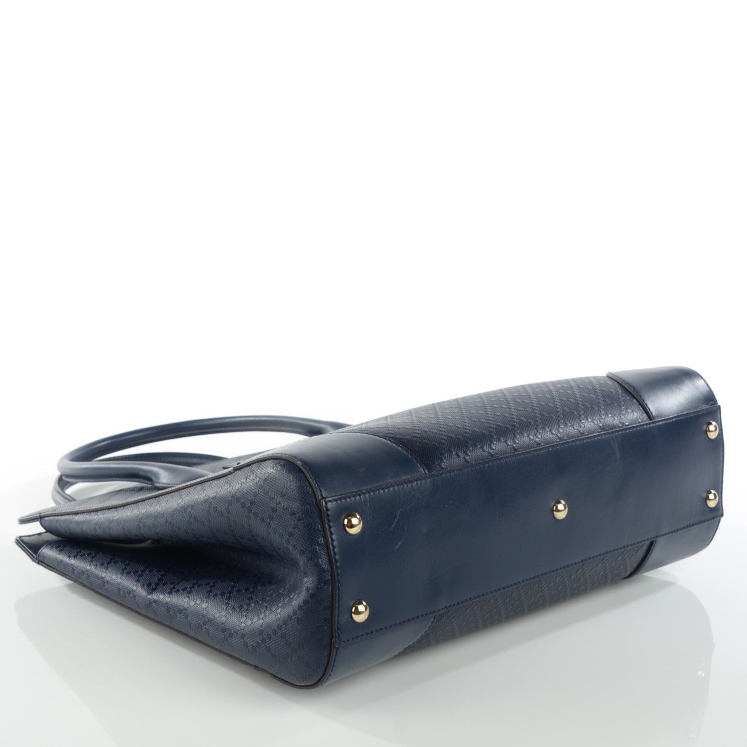 Gucci Hilary Lux Bright Diamante Medium Top Handle Bag Classic Marine 4 of 7